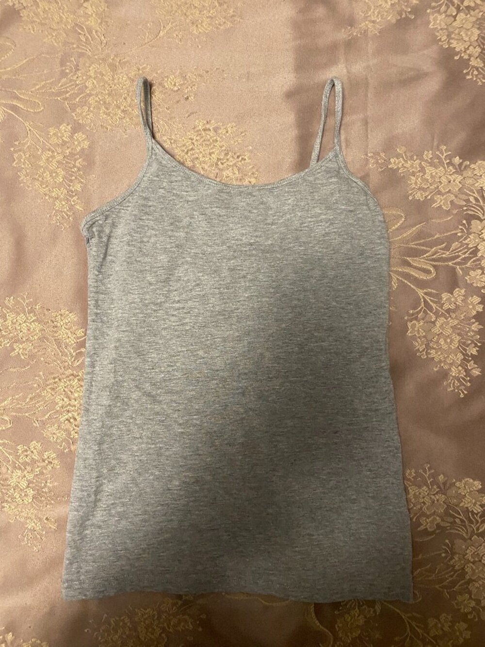 heather grey tank top